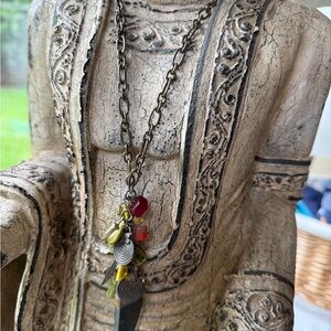 Boho Multi-Color Pendant Necklace - Unbranded